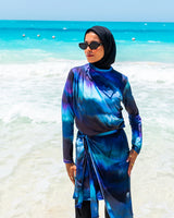 Draped Burkini - Blue