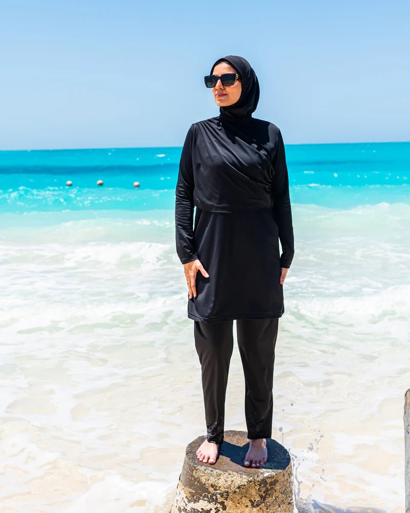 Draped Burkini - Black