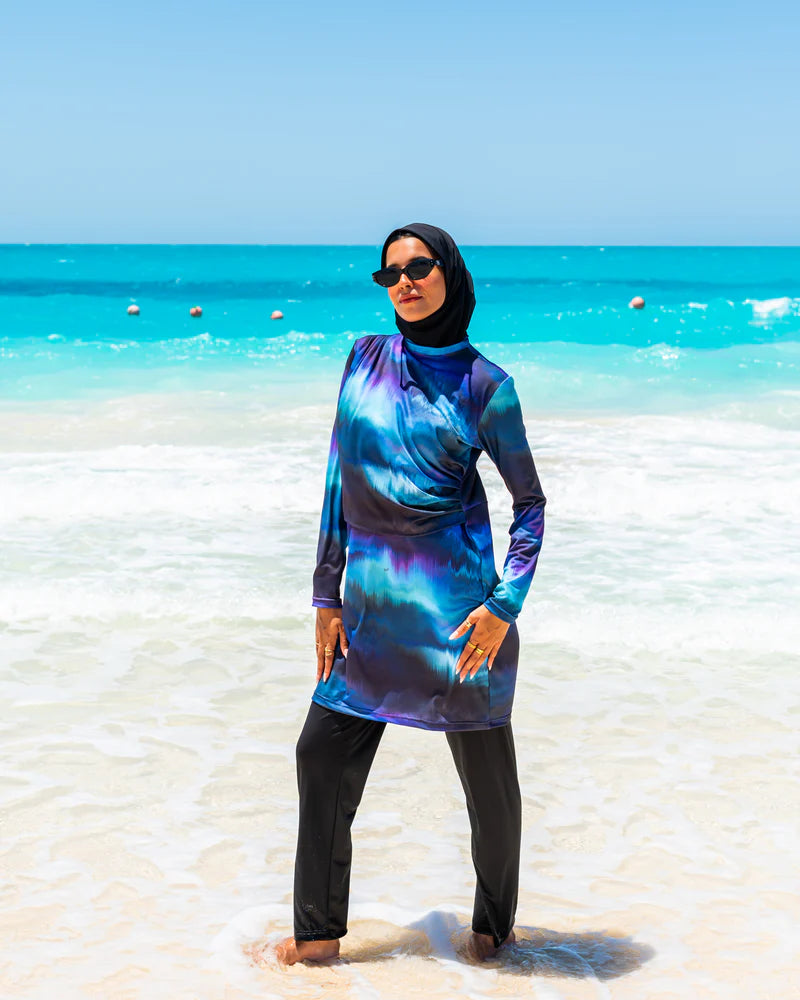 Draped Burkini - Blue