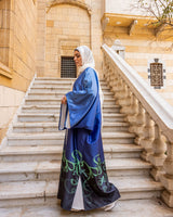 Arabic Letters Kaftan-Blue