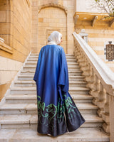 Arabic Letters Kaftan-Blue