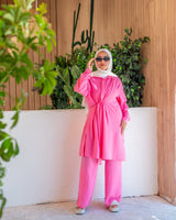 Linen Pants-Pink