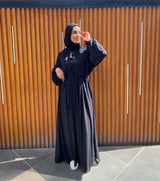 Chiffon Basic Abaya - Black