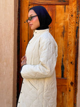 Crinkled Waterproof Jacket - Offwhite