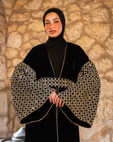 Embroidered Sleeves Kaftan - Beige