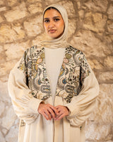 Embroidered Linen Kaftan - Multicolored