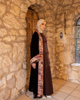 Double Face Velvet Kaftan - Brown
