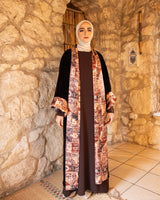 Double Face Velvet Kaftan - Brown