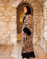 Double Face Velvet Kaftan - Black