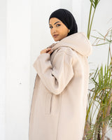 Double Layer Felt Jacket - Beige