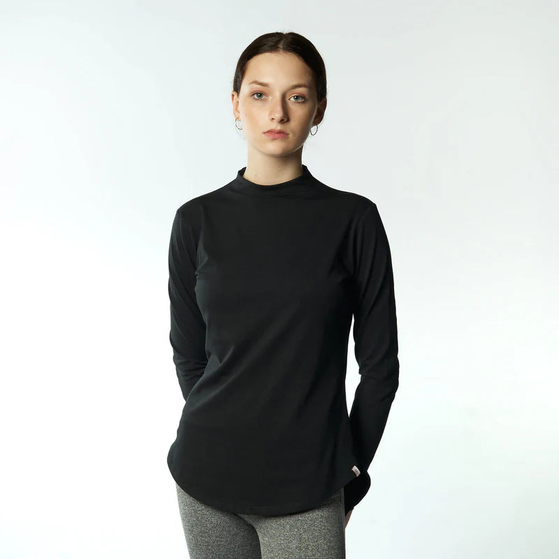 Double Layered Sleeves /Short T-shirt - Black