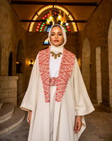 Etamin Stitched Kaftan - Beige