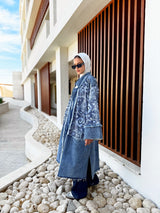 Printed Denim Jacket - Blue (Available at Stores - Online Soon)