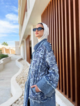 Printed Denim Jacket - Blue (Available at Stores - Online Soon)
