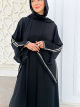 High-Low Abaya - Black