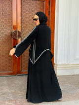 High-Low Abaya - Black