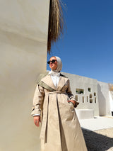 Two-tones Coat - Beige