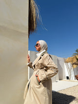 Two-tones Coat - Beige