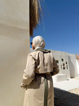 Two-tones Coat - Beige