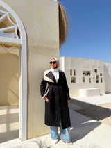 Two-tones Coat - Black