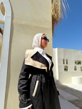 Two-tones Coat - Black