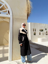 Two-tones Coat - Black