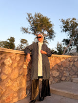 Tweed Casual Jacket - Black*White