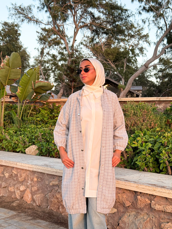 Tweed Casual Jacket - Grey