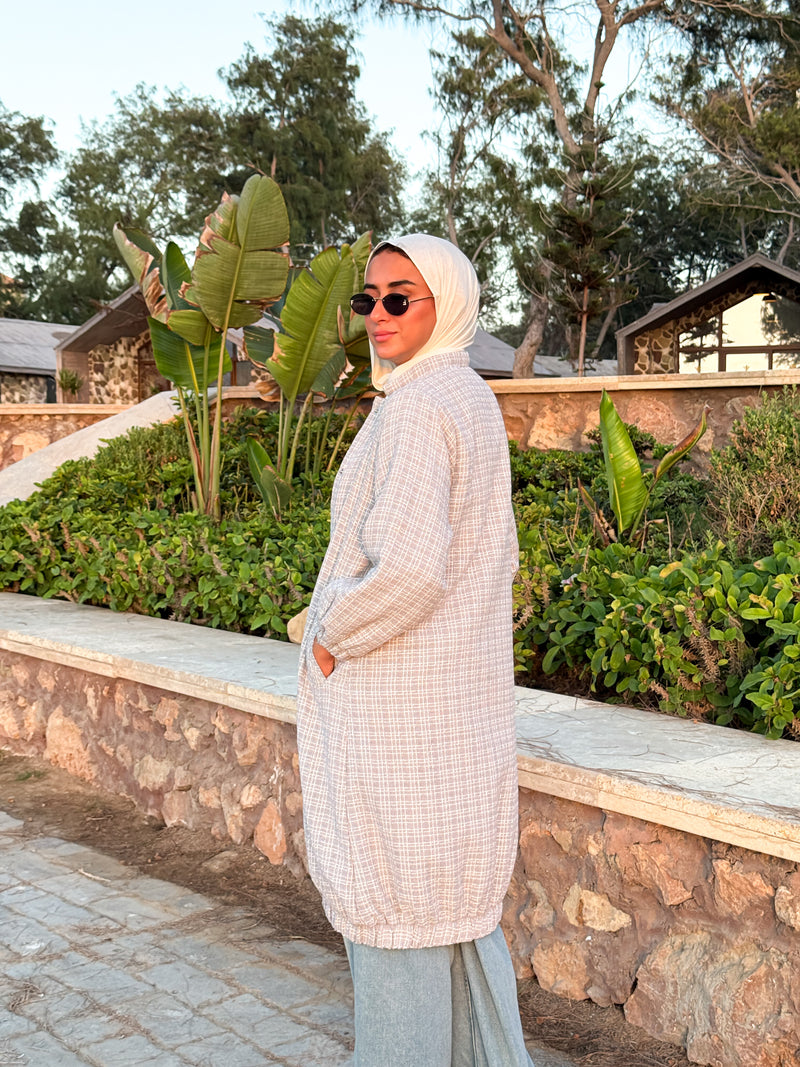 Tweed Casual Jacket - Grey