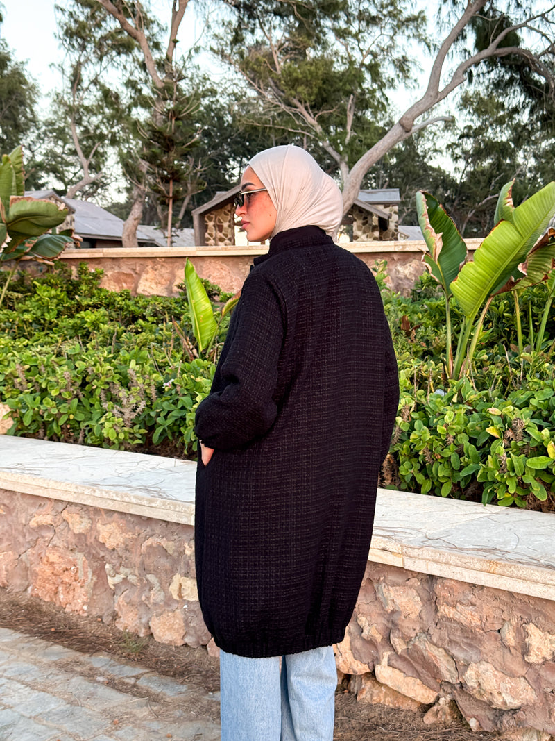 Tweed Casual Jacket - Black