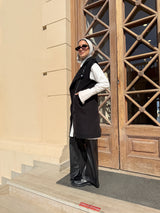 Biker Vest - Black