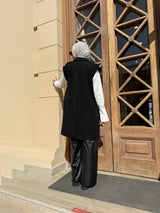 Biker Vest - Black