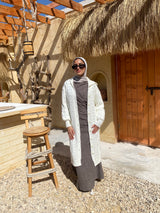 Cable-Knit Cardigan - Offwhite