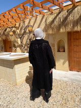 Cable-Knit Cardigan - Black