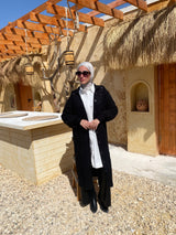 Cable-Knit Cardigan - Black