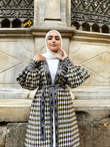 Palestinian Printed Cardigan-Blue