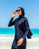 Piped Burkini - Blue