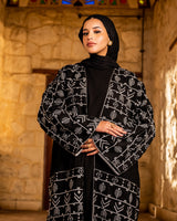 Serma Embroidery Kaftan - Black