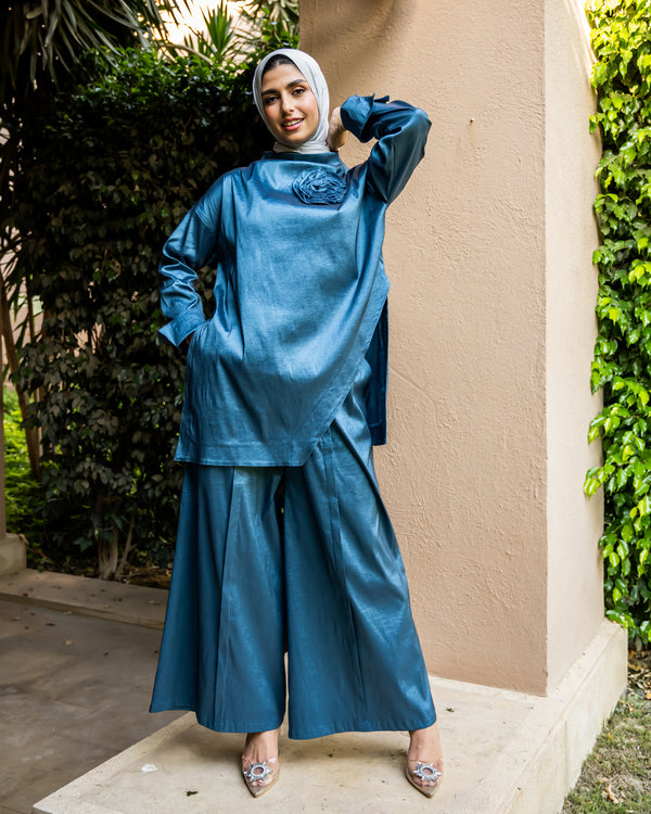 Taffeta Pants - Blue