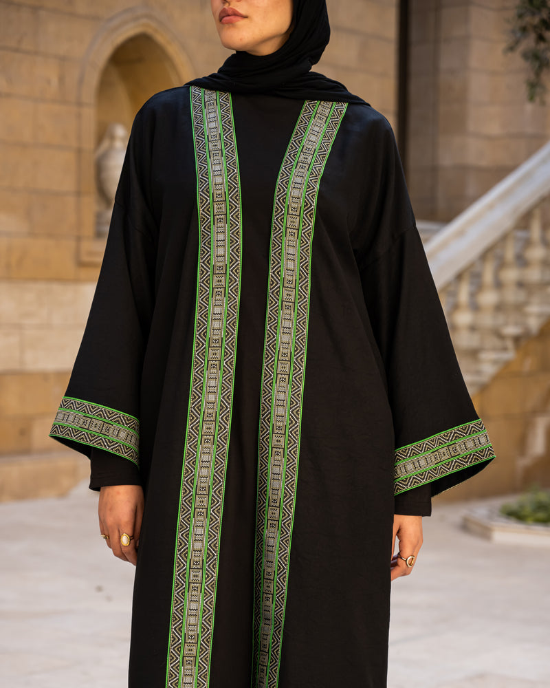 Traditional Kaftan - Black*Green