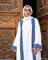 Traditional Kaftan - White*Blue