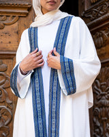 Traditional Kaftan - White*Blue